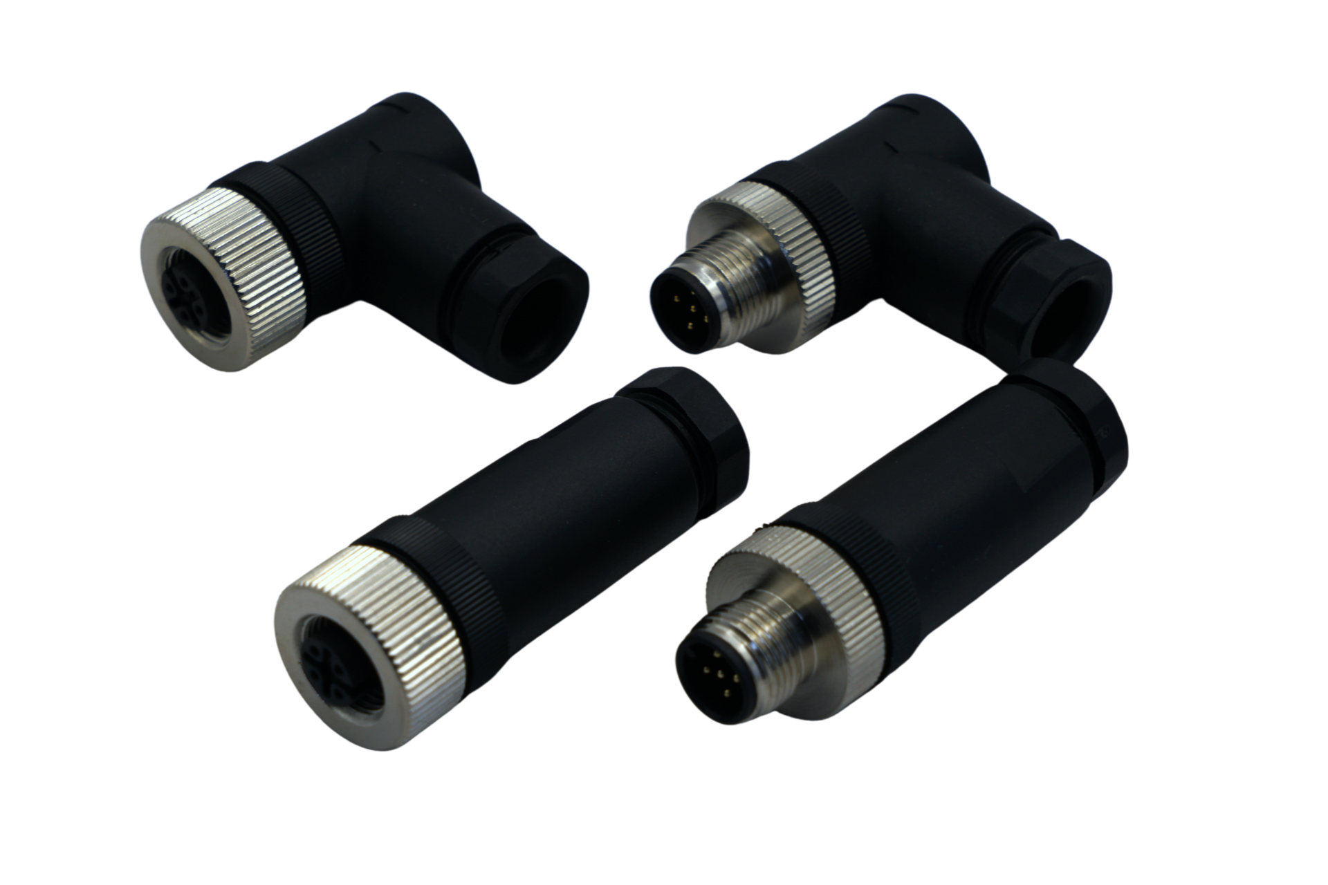 Connector for NMEA200 network, angled M12, female